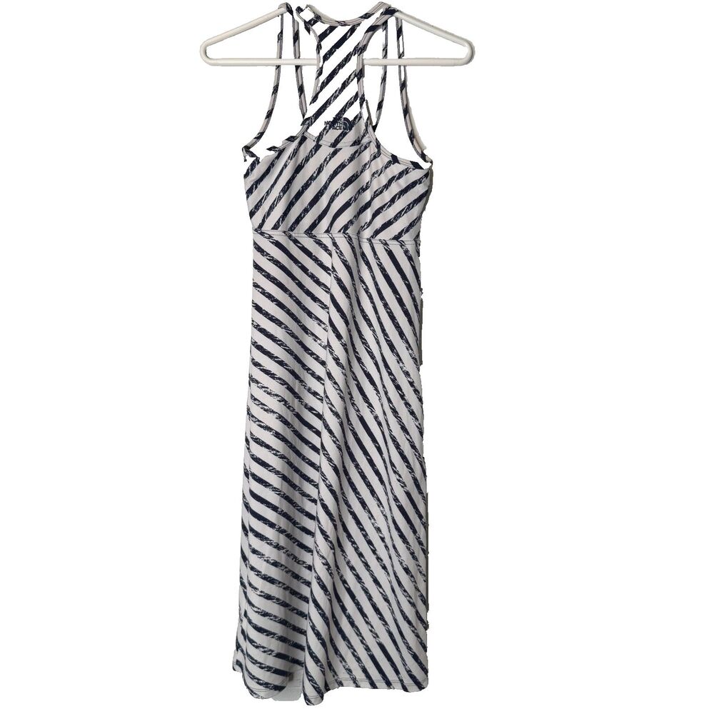 The North Face Sriped Racerback Dress M Coastal Granola Girl Sporty Gorpcore - Picture 3 of 8